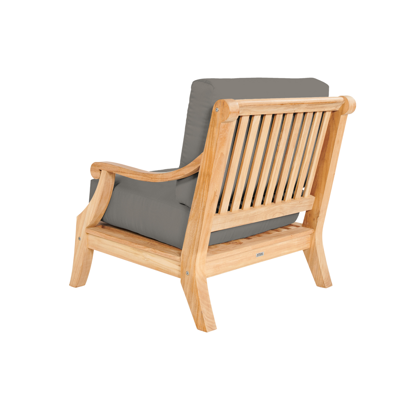 Sonoma Teak Outdoor Club Chair with Sunbrella® Antique Beige Cushion