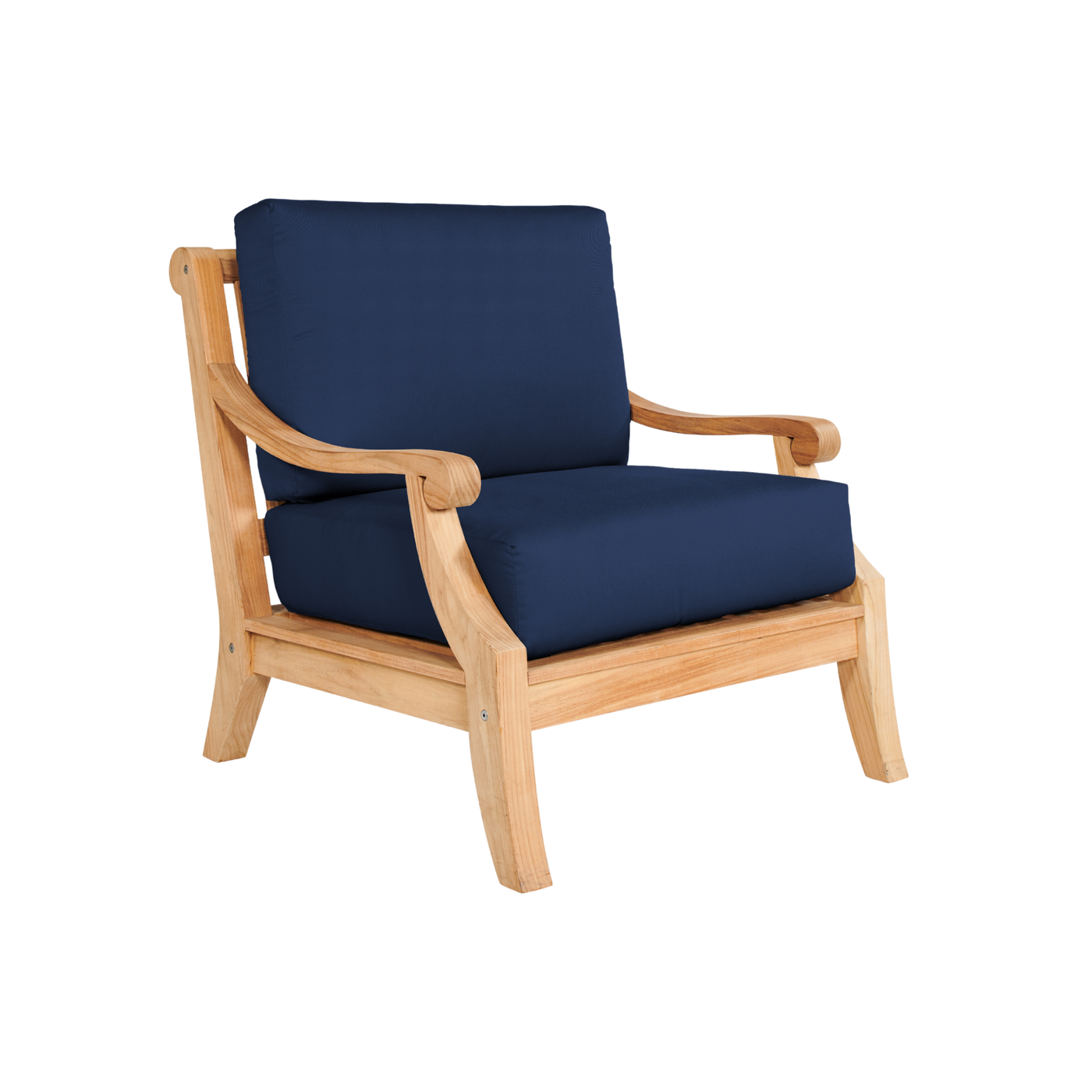 Sonoma Teak Outdoor Club Chair with Sunbrella® Antique Beige Cushion