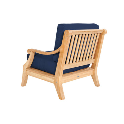 Sonoma Teak Outdoor Club Chair with Sunbrella® Antique Beige Cushion