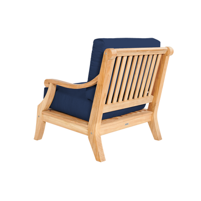 Sonoma Teak Outdoor Club Chair with Sunbrella® Antique Beige Cushion
