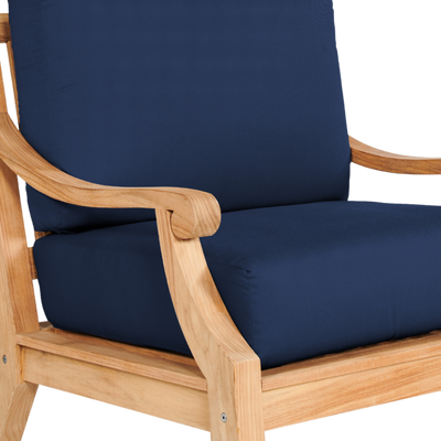 Sonoma Teak Outdoor Club Chair with Sunbrella® Antique Beige Cushion