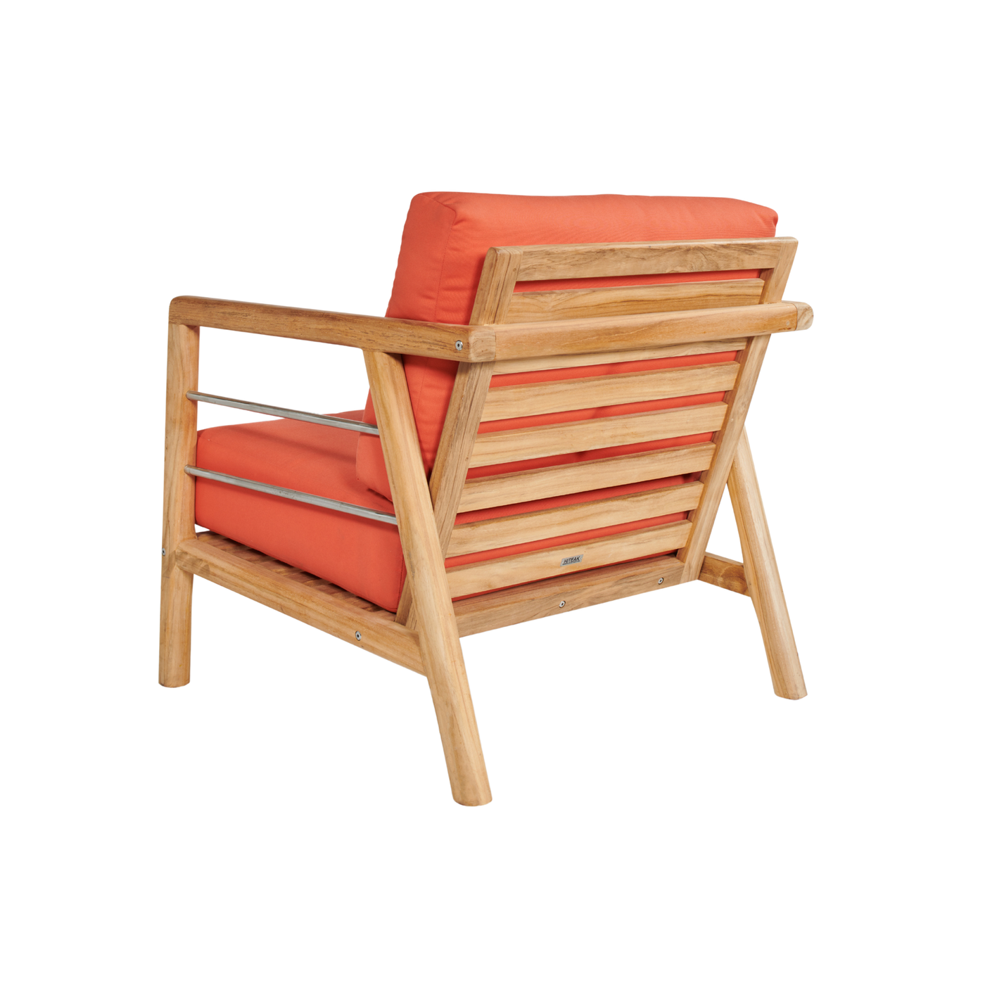 Aalto Teak Outdoor Club Chair with Sunbrella® Canvas Cushion