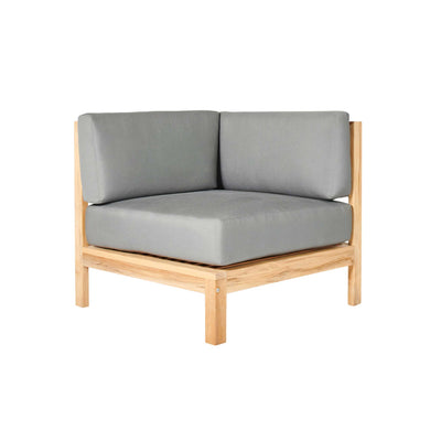 SoHo Teak Outdoor Sectional Corner with Sunbrella® Canvas Cushion