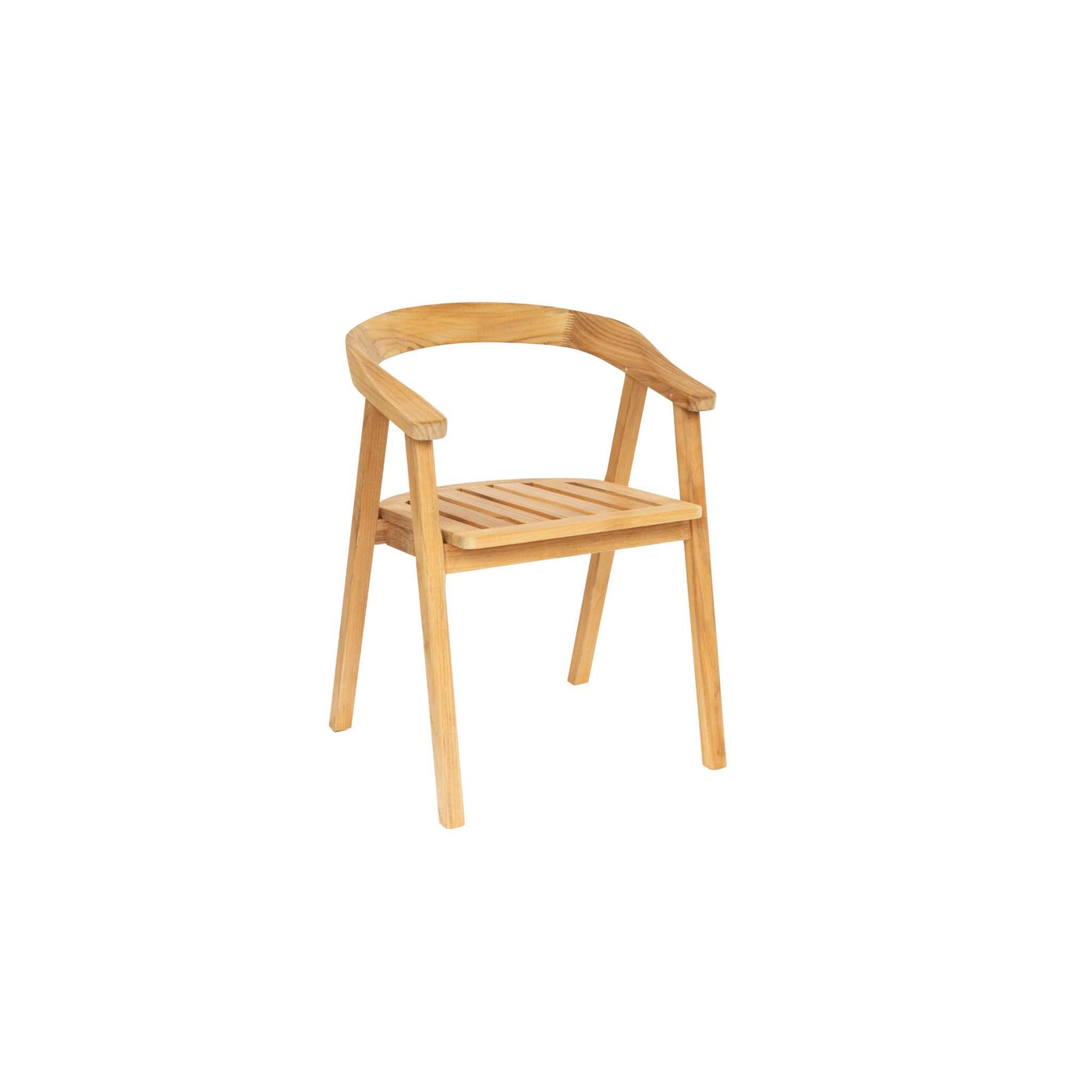 La Costa Teak Outdoor Barrel Back Dining Armchair
