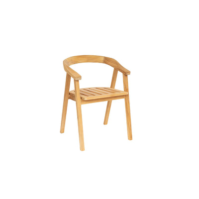 La Costa Teak Outdoor Barrel Back Dining Armchair