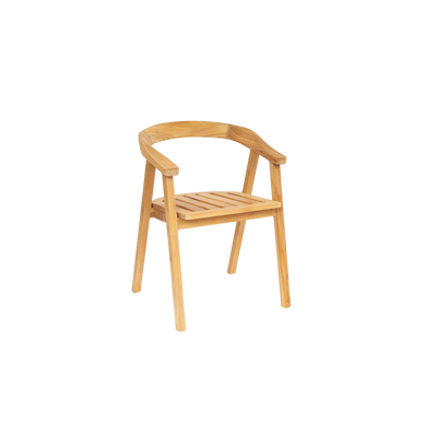 La Costa Teak Outdoor Barrel Back Dining Armchair