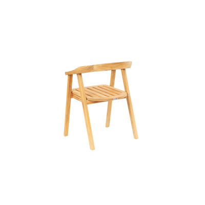 La Costa Teak Outdoor Barrel Back Dining Armchair