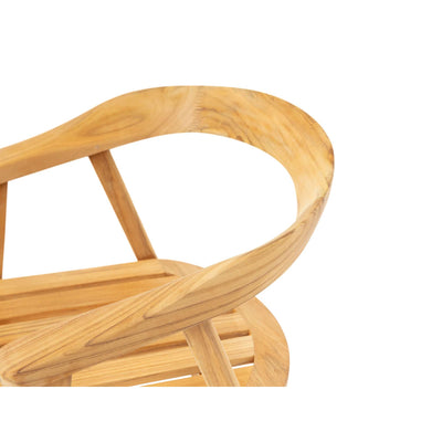 La Costa Teak Outdoor Barrel Back Dining Armchair