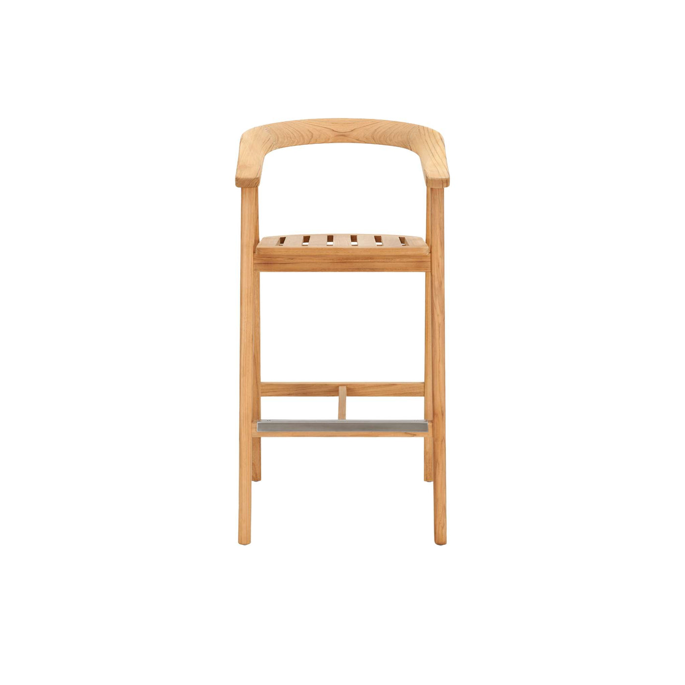 La Costa Teak Outdoor Barrel Back Bar Armchair