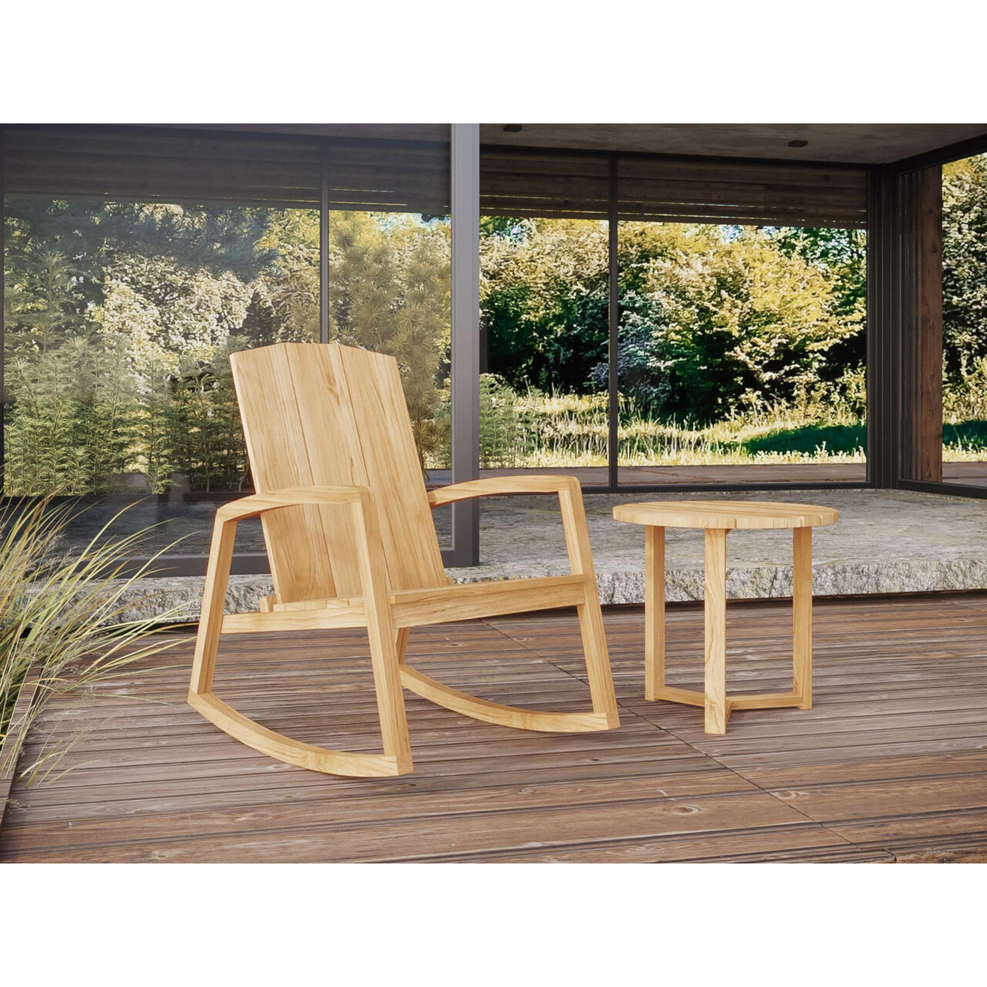 Bainbridge Teak Outdoor Rocking Armchair