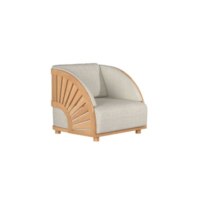 Sunburst Teak Outdoor Club Chair with Sunbrella® Cushion