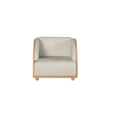 Sunburst Teak Outdoor Club Chair with Sunbrella® Cushion