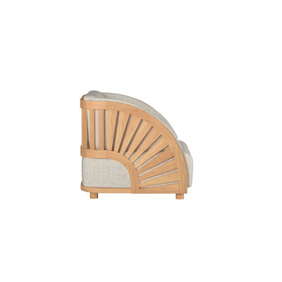 Sunburst Teak Outdoor Club Chair with Sunbrella® Cushion