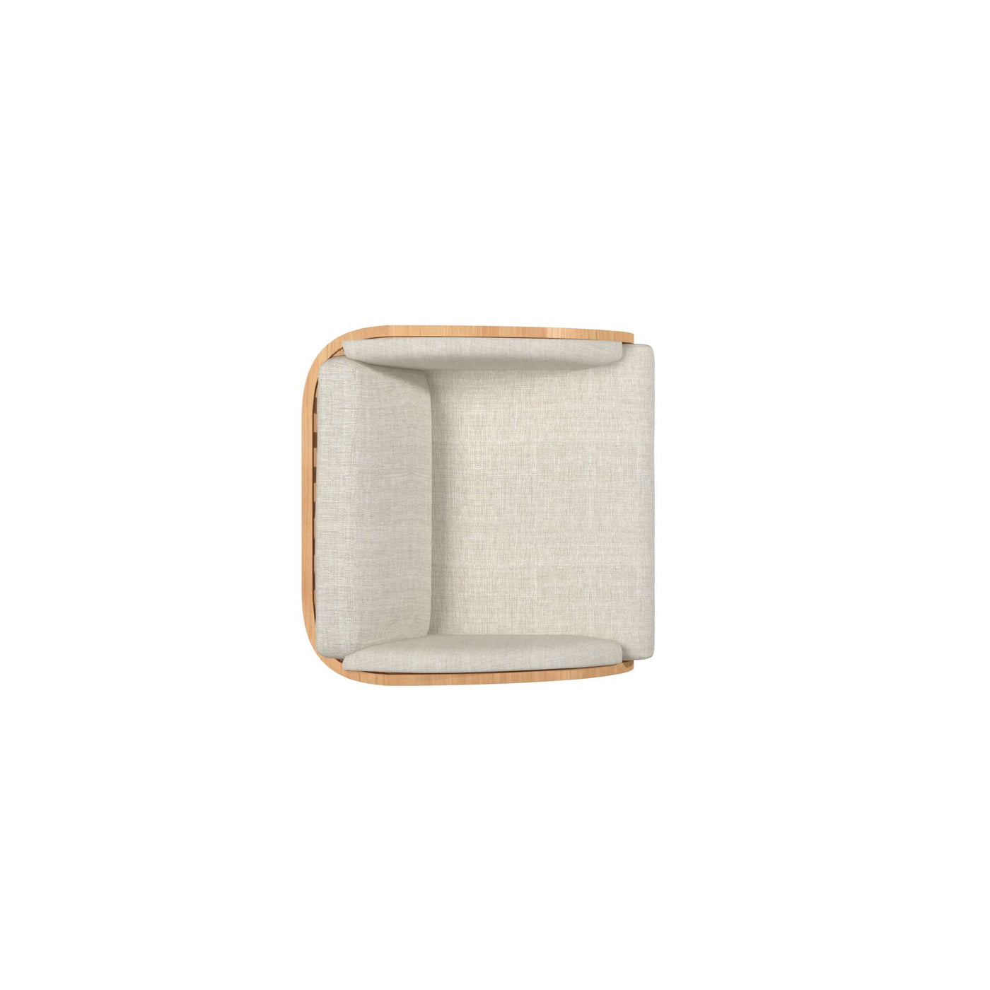 Sunburst Teak Outdoor Club Chair with Sunbrella® Cushion