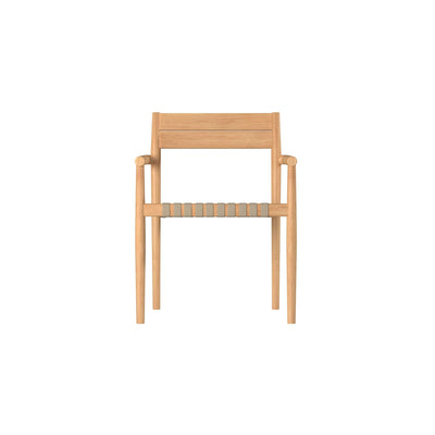 Siena Teak Outdoor Woven Stacking Armchair (Set of 4)