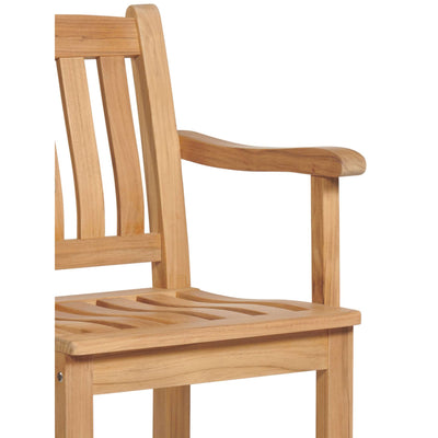 Oasis Teak Outdoor Bar Height Dining Armchair