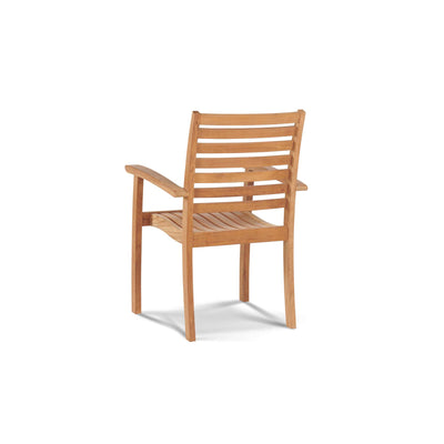 Royal Teak Outdoor Dining Stacking Armchair (Set of 4)
