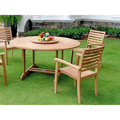 Royal Teak Outdoor Dining Stacking Armchair (Set of 4)