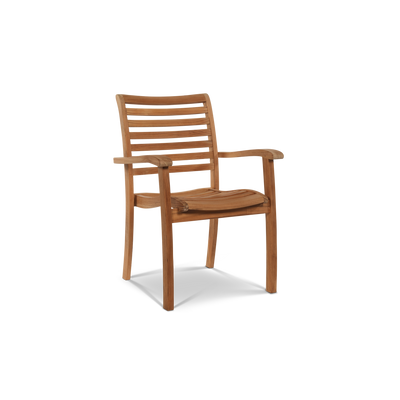 Birmingham Teak Outdoor Dining Stacking Armchair (Set of 4)