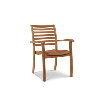Birmingham Teak Outdoor Dining Stacking Armchair (Set of 4)