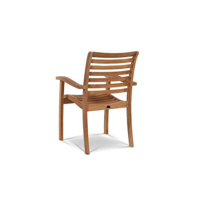 Birmingham Teak Outdoor Dining Stacking Armchair (Set of 4)