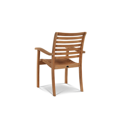Birmingham Teak Outdoor Dining Stacking Armchair (Set of 4)