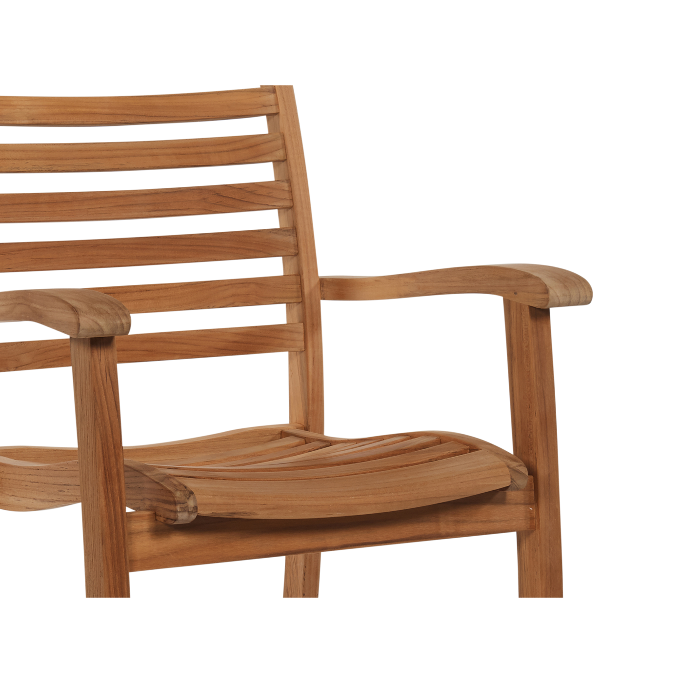 Birmingham Teak Outdoor Dining Stacking Armchair (Set of 4)
