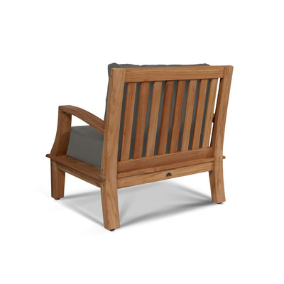 Grande Teak Outdoor Club Chair with Sunbrella® Canvas Cushion