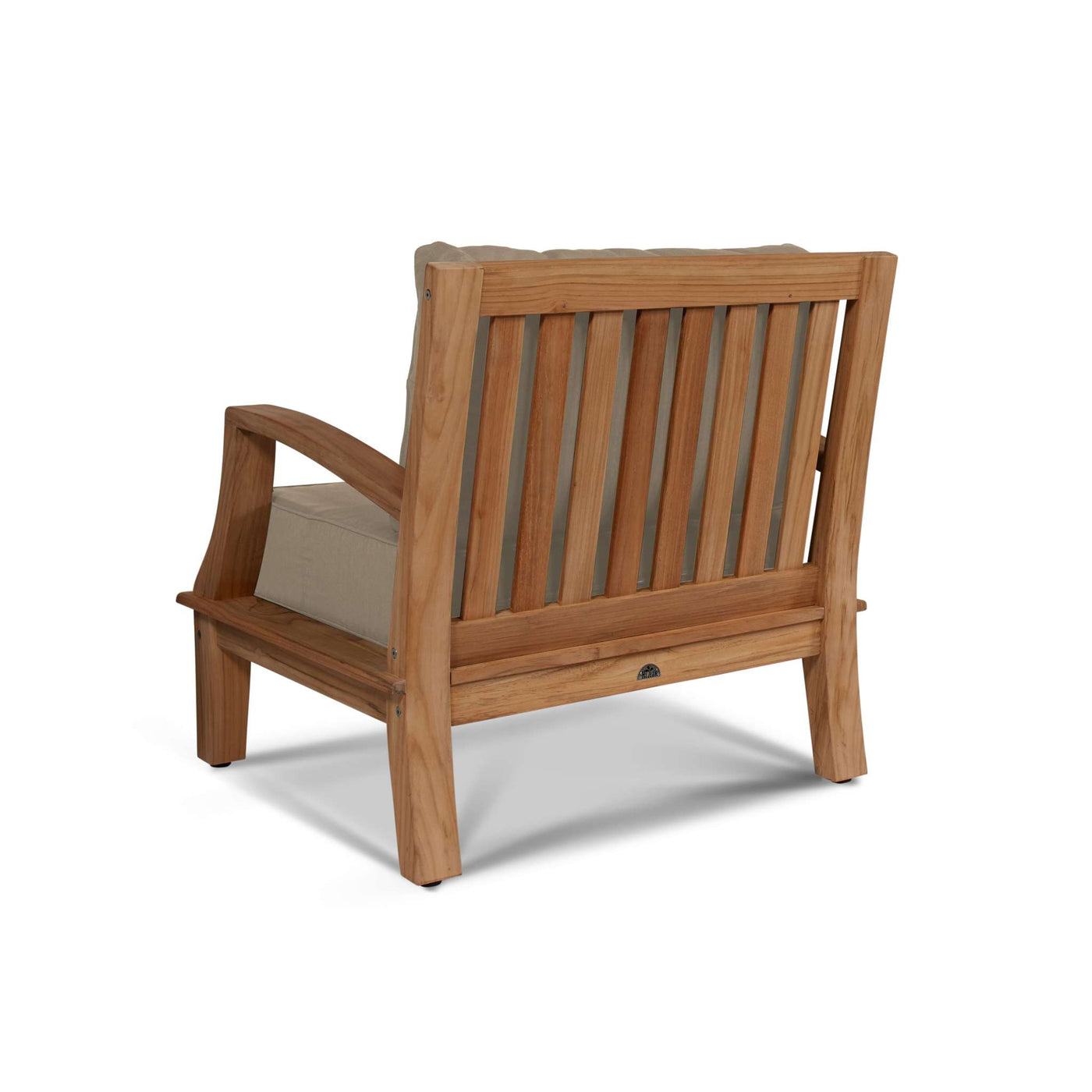 Grande Teak Outdoor Club Chair with Sunbrella® Canvas Cushion