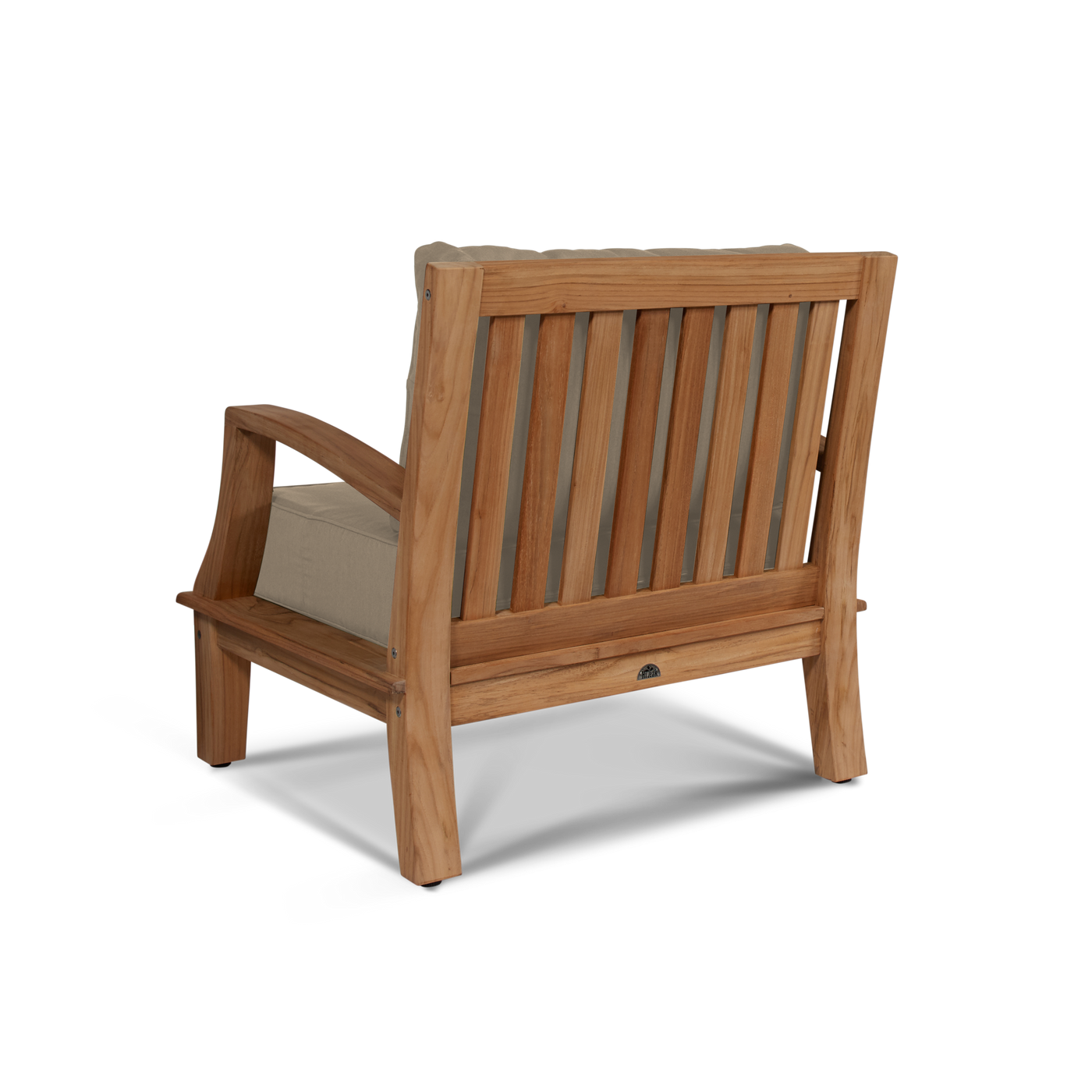 Grande Teak Outdoor Club Chair with Sunbrella® Canvas Cushion