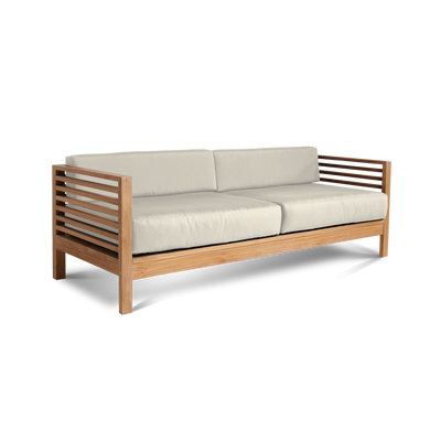 Summer Teak Outdoor Sofa with Sunbrella® Canvas Cushion
