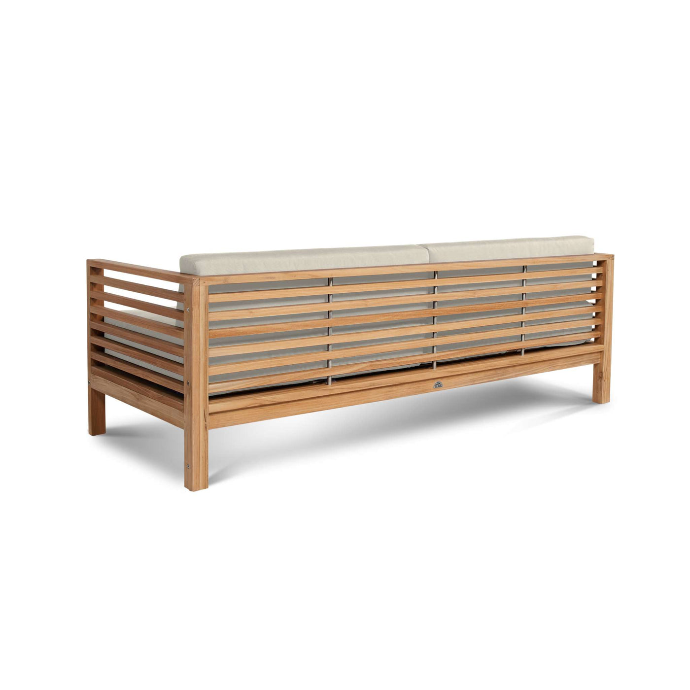 Summer Teak Outdoor Sofa with Sunbrella® Canvas Cushion
