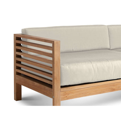 Summer Teak Outdoor Sofa with Sunbrella® Canvas Cushion