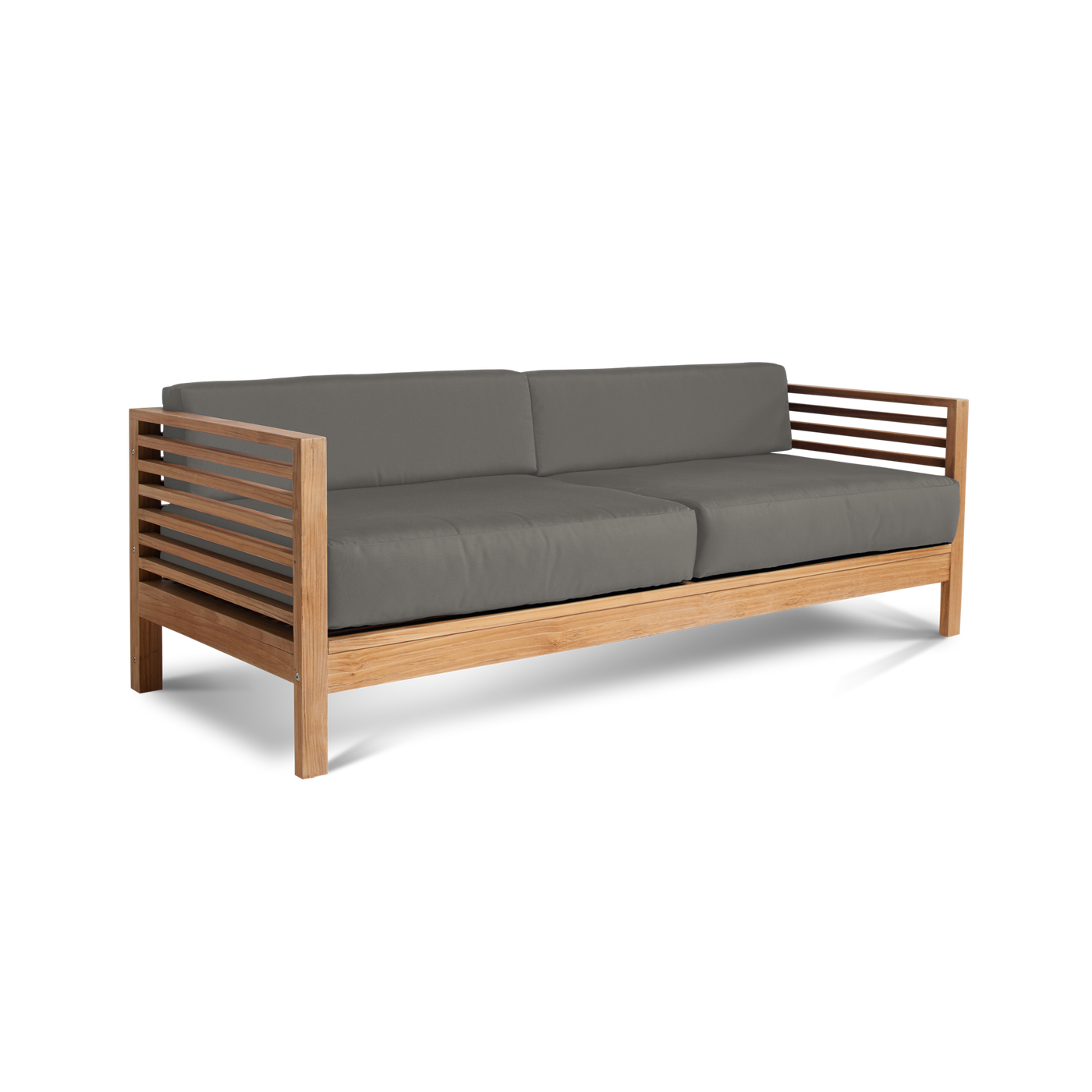 Summer Teak Outdoor Sofa with Sunbrella® Canvas Cushion