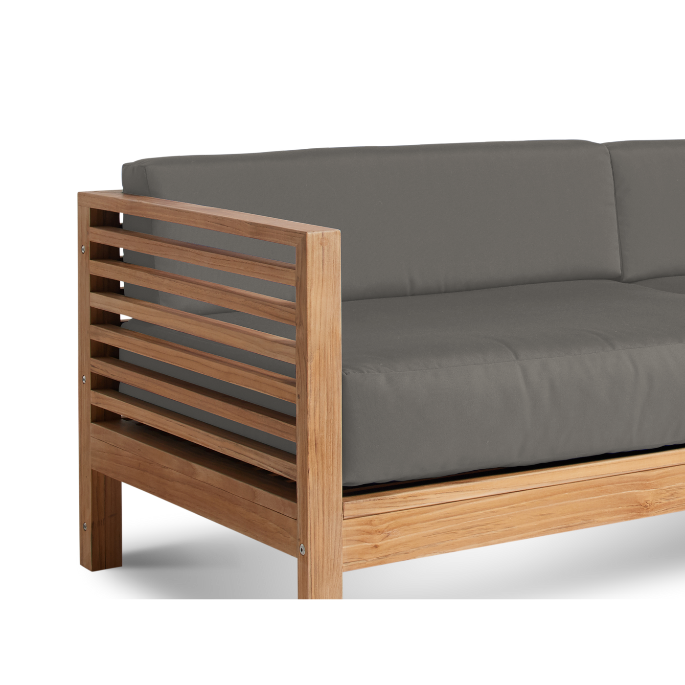 Summer Teak Outdoor Sofa with Sunbrella® Canvas Cushion
