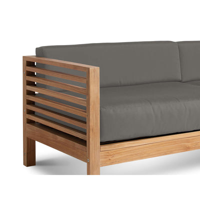 Summer Teak Outdoor Sofa with Sunbrella® Canvas Cushion