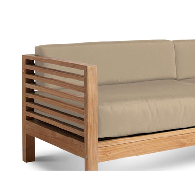 Summer Teak Outdoor Sofa with Sunbrella® Canvas Cushion