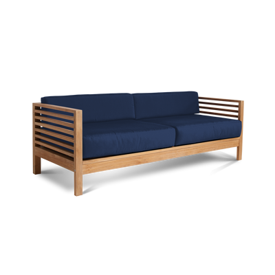 Summer Teak Outdoor Sofa with Sunbrella® Canvas Cushion