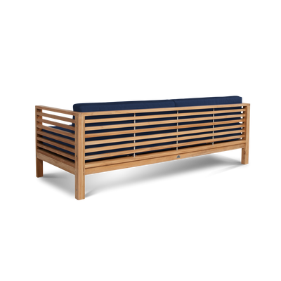 Summer Teak Outdoor Sofa with Sunbrella® Canvas Cushion