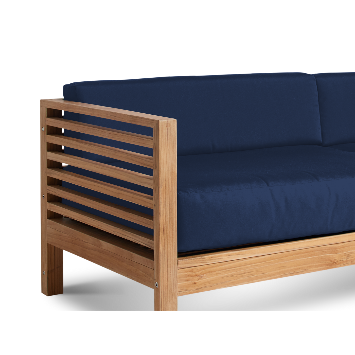 Summer Teak Outdoor Sofa with Sunbrella® Canvas Cushion