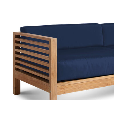 Summer Teak Outdoor Sofa with Sunbrella® Canvas Cushion