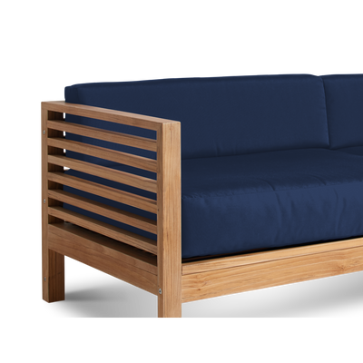 Summer Teak Outdoor Sofa with Sunbrella® Canvas Cushion