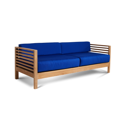 Summer Teak Outdoor Sofa with Sunbrella® Canvas Cushion