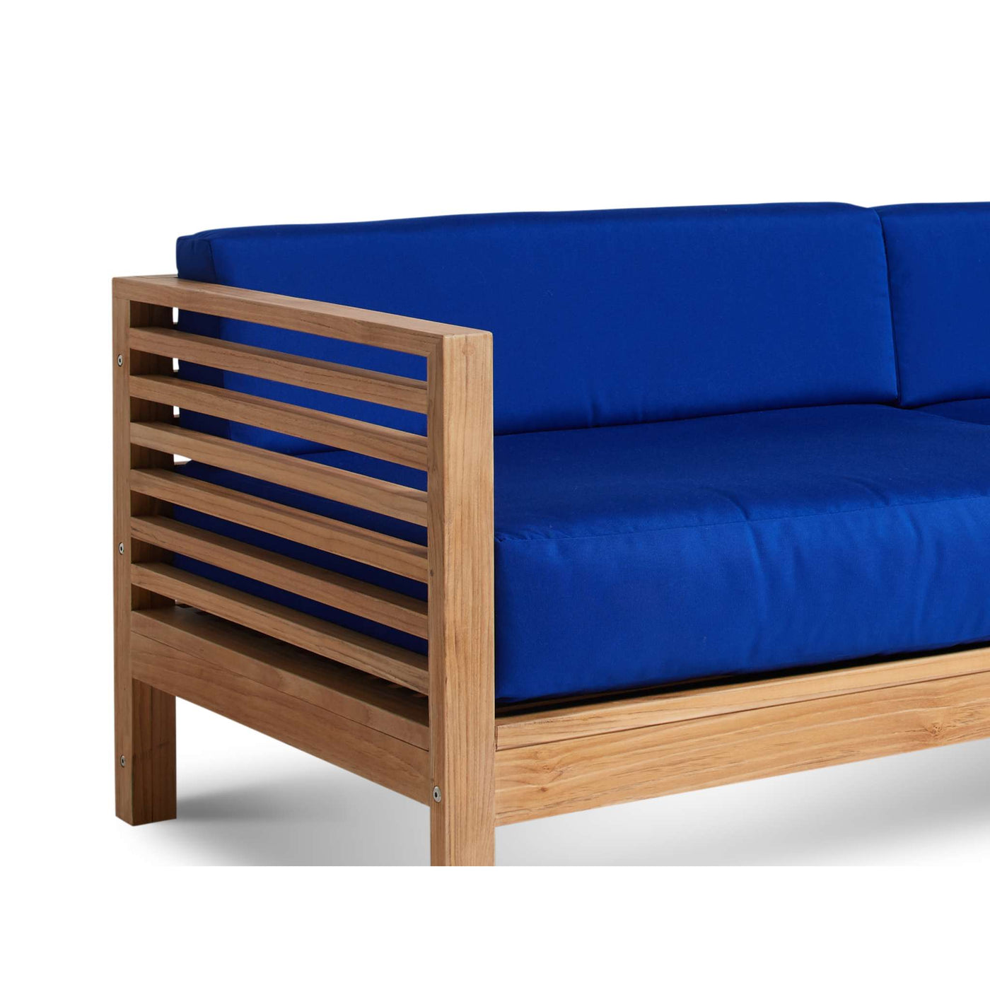 Summer Teak Outdoor Sofa with Sunbrella® Canvas Cushion