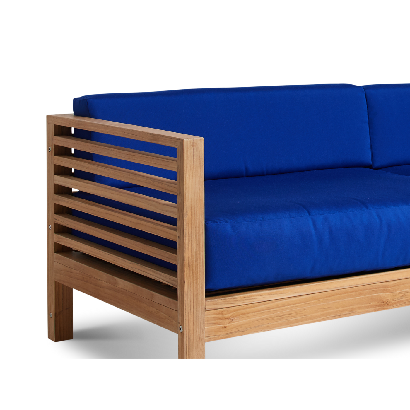 Summer Teak Outdoor Sofa with Sunbrella® Canvas Cushion