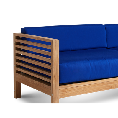 Summer Teak Outdoor Sofa with Sunbrella® Canvas Cushion