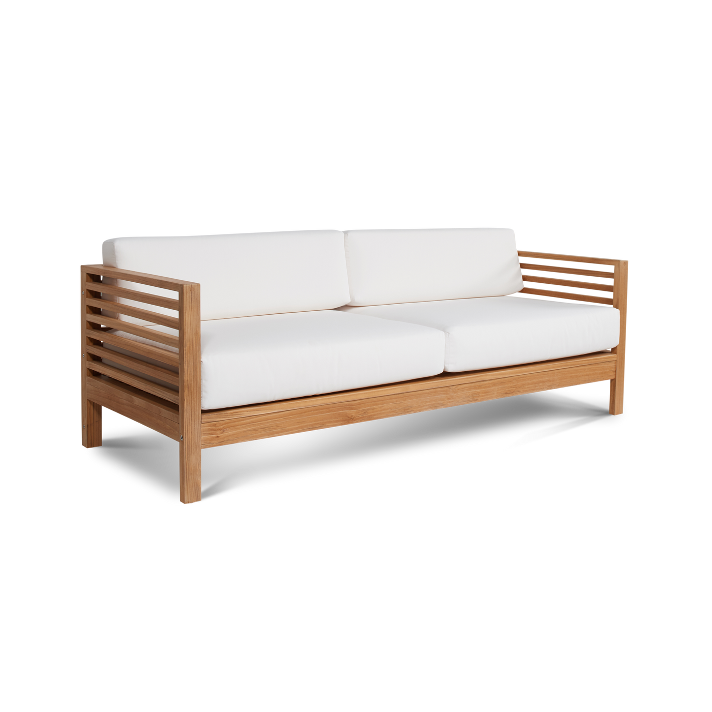 Summer Teak Outdoor Sofa with Sunbrella® Canvas Cushion