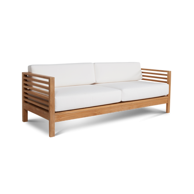 Summer Teak Outdoor Sofa with Sunbrella® Canvas Cushion