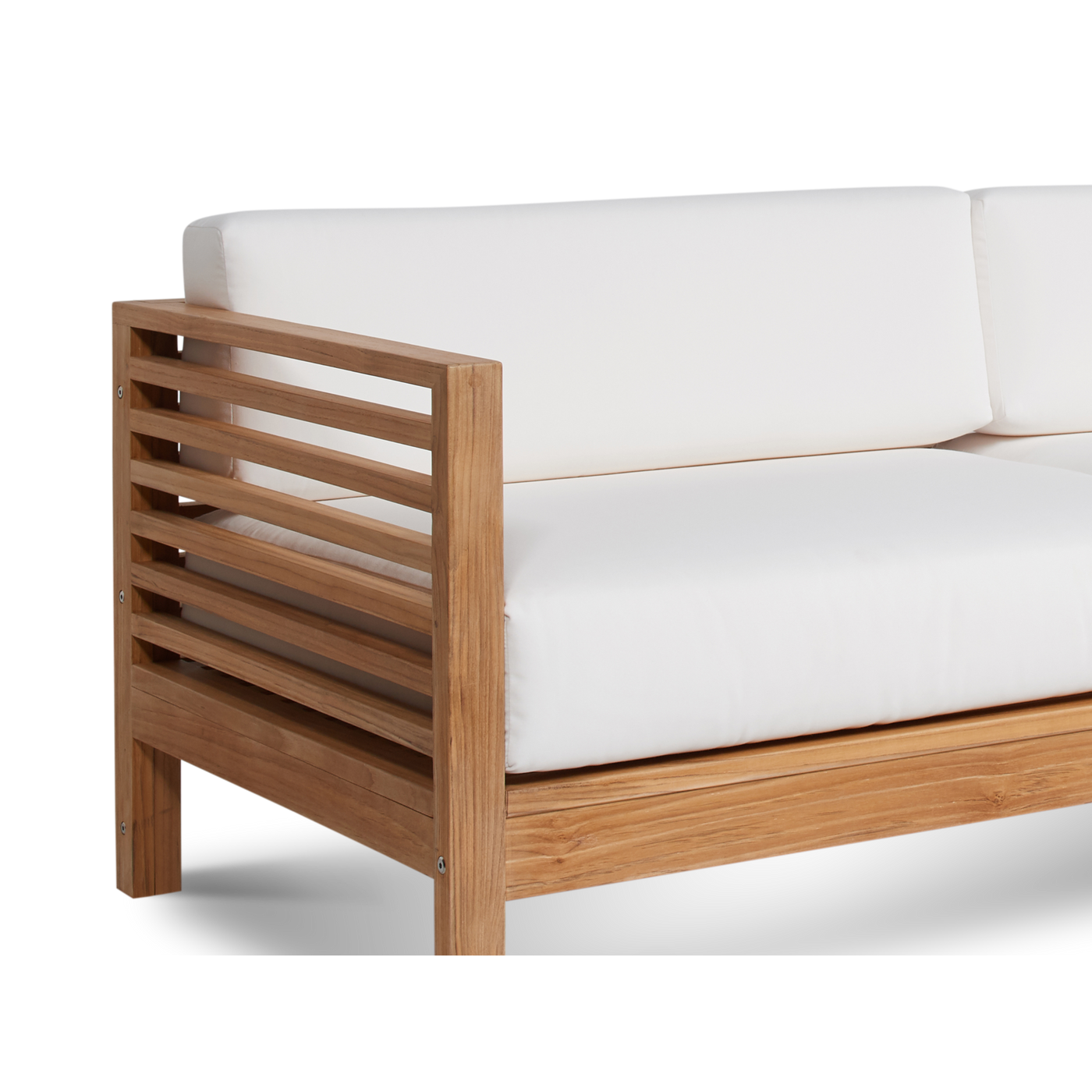 Summer Teak Outdoor Sofa with Sunbrella® Canvas Cushion