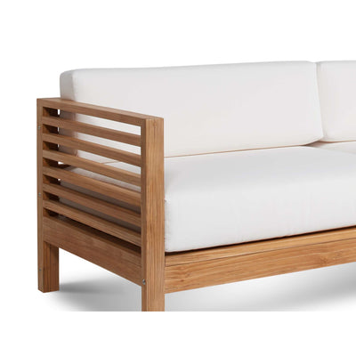 Summer Teak Outdoor Sofa with Sunbrella® Canvas Cushion